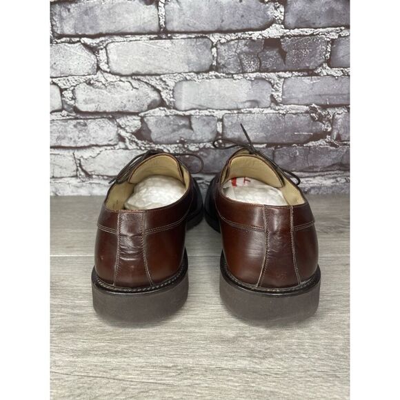 PRINCIPE Brown Leather Square Toe XL Light Oxfords Lace Shoes Men Sz 10D US/43EU main image 15
